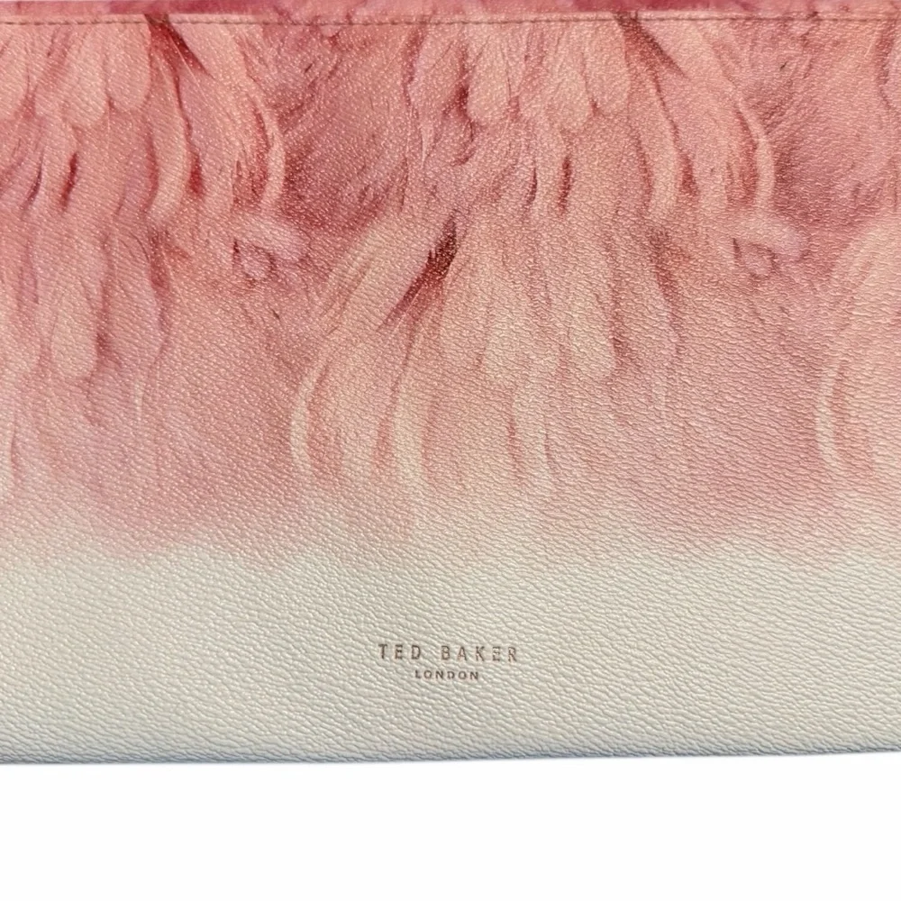 TED BAKER Angel Falls Envelope Pouch Clutch Wristlet BarbieCore Designer RARE